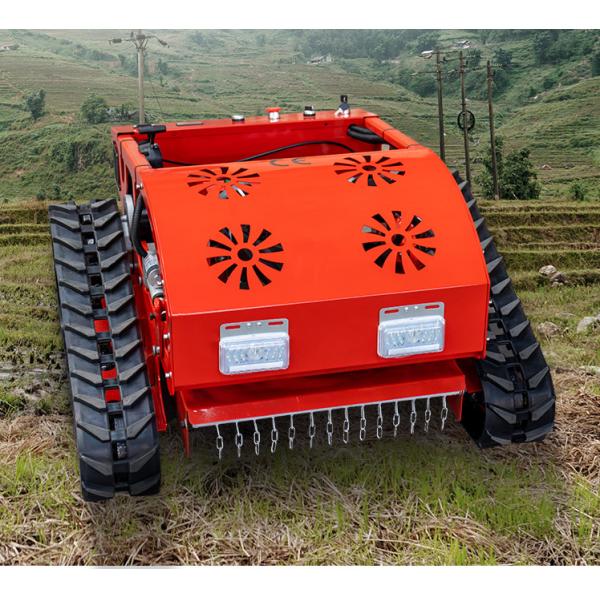 Affordable Remote Control Crawler Lawn Mower 550mm Cutting ISO CE Certified