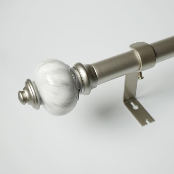 0.5mm Thickness Resin Finial Iron Pipe Rods For Curtains