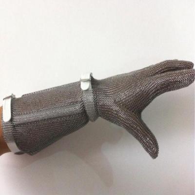 Luvas de aço inoxidável da malha do desempenho seguro para a proteção industrial do corte
