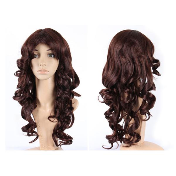 New Style Long Thick Healthy Long Synthetic Wig , Full Lace Synthetic Wigs