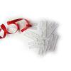 White Balloon Decoration Accessories , Balloon Clip Ties H Shape Easy Sealing