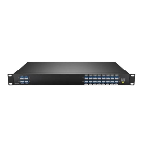 19inch Chassis DWDM OADM C21 To C36 Dual Fiber 16CH DWDM MUX DEMUX With Monitor