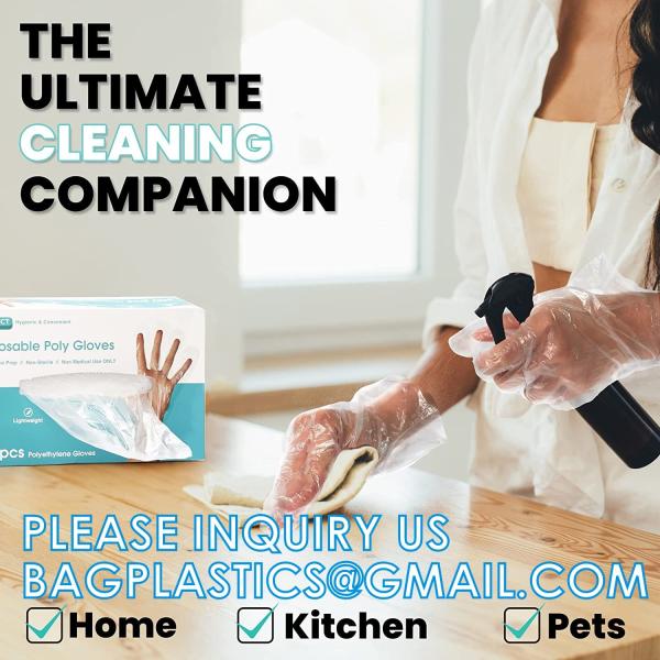 2pcs Per Pack Folded Gloves Biodegradable Gloves Disposable Food Grade Gloves Eat Lobste For Resraurent Bar Hair Dying