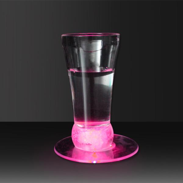 Transparent Round LED Coaster For Table Centerpieces, Weddings, Birthdays, KTV ,Night Club