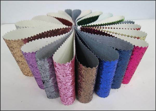 Textured Non - Woven Glitter Effect Wallpaper With Chunky Mix Glitter Powder