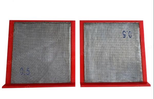 Mining Wedge Wire Screen Low Pressure Loss 0.02mm-12.7mm Opening Range