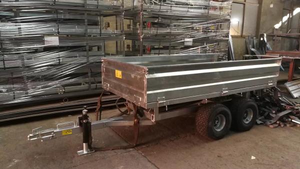 Farm Tractor Trailer With Hot Dip Galvanized; Agriculture Transport Tipping Trailer