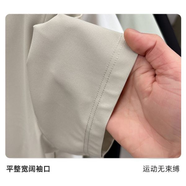 1730 Summer Hot Item 170g 89% Nylon 11% Spandex Fashionable Versatile Men's Polo Shirt