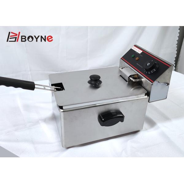 Fast Food Restaurant stainless steel Electric Fryer With One Tank One Basket