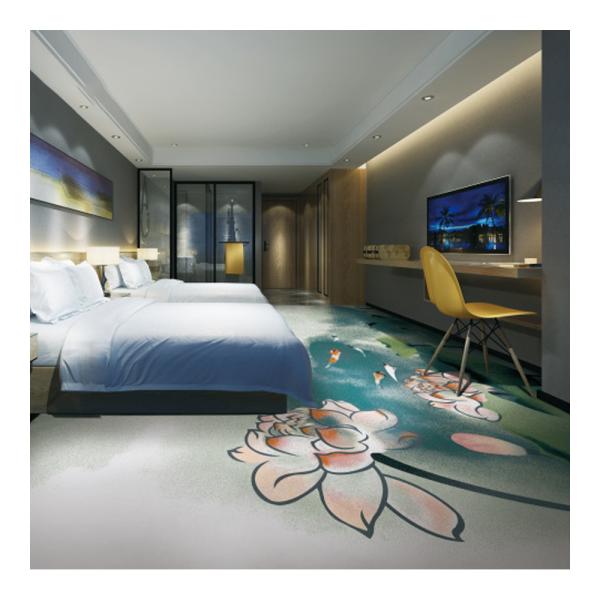 Cost Effective Wall To Wall Nylon Printed Carpet With Flame Resistance