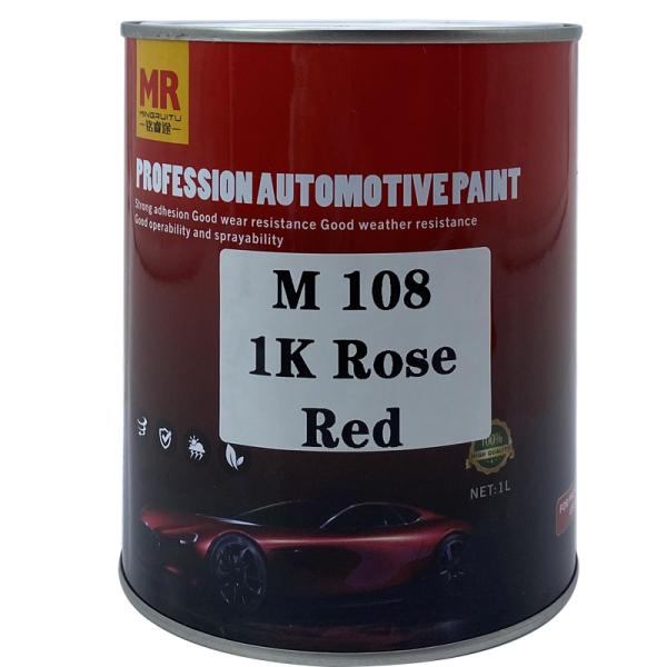 M108 Rojo Rosa 1K Refinar pintura de automóvil Protección de la carrocería del automóvil Revestimiento de la carrocería Buena adhesión