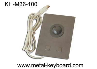 Rato industrial de aço inoxidável preto do Trackball com o Trackball da resina de 36MM