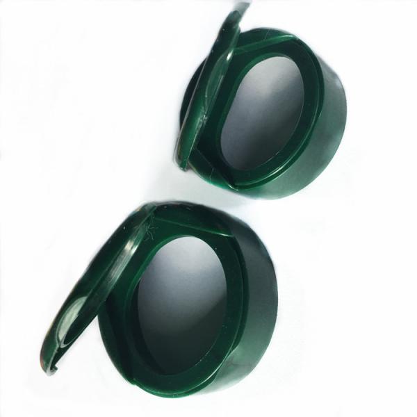 Dark Green Plastic Bottle Lids Smooth Closure 20/410 24/410 For Lotion Bottle