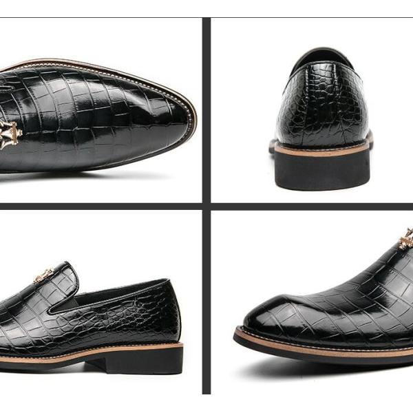 Trendy And Fashionable Men Leather Shoes Formal Attire Pointed Leather Shoes