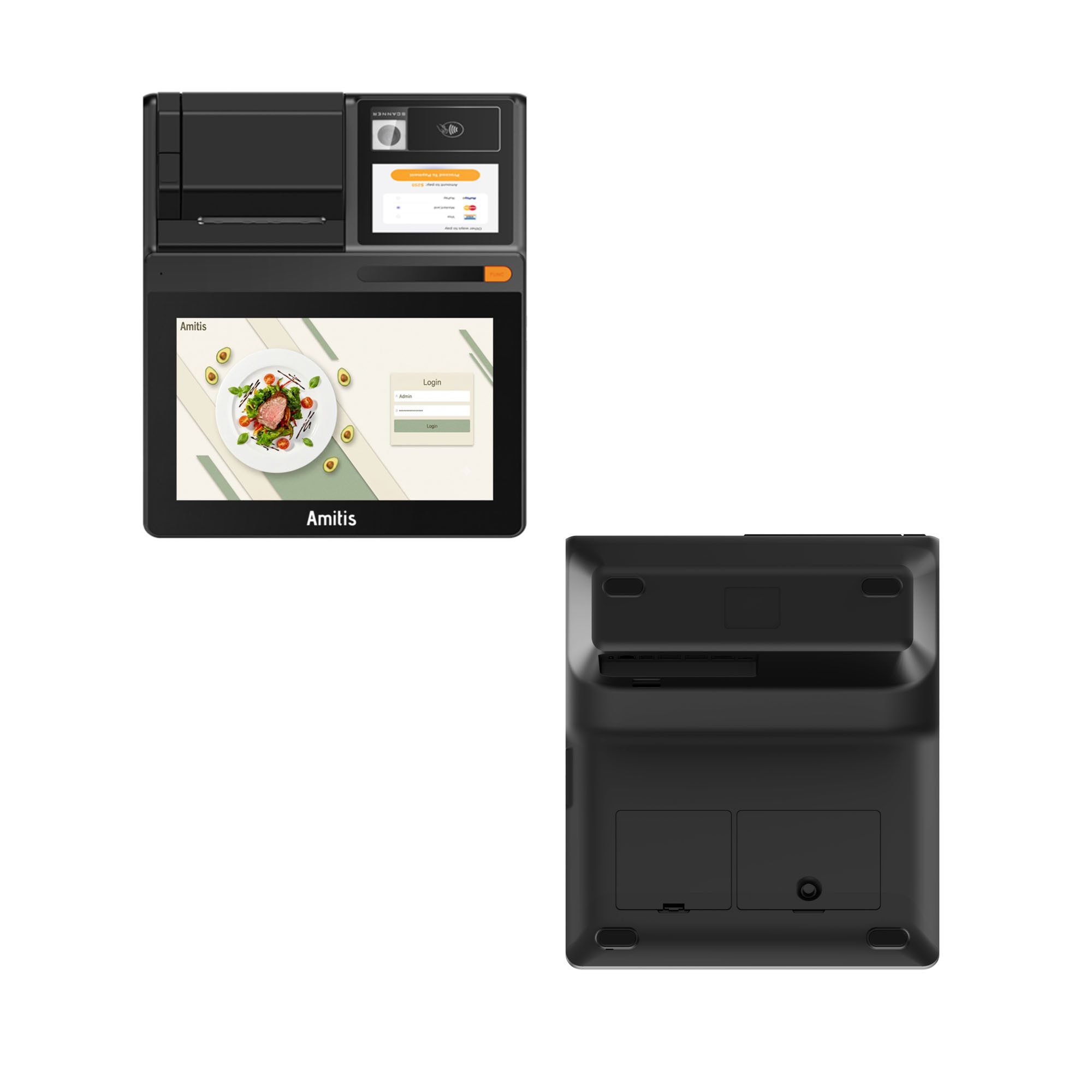 Sleek Touchscreen Android POS Machine Fast Thermal Printing Speed User Friendly Interface