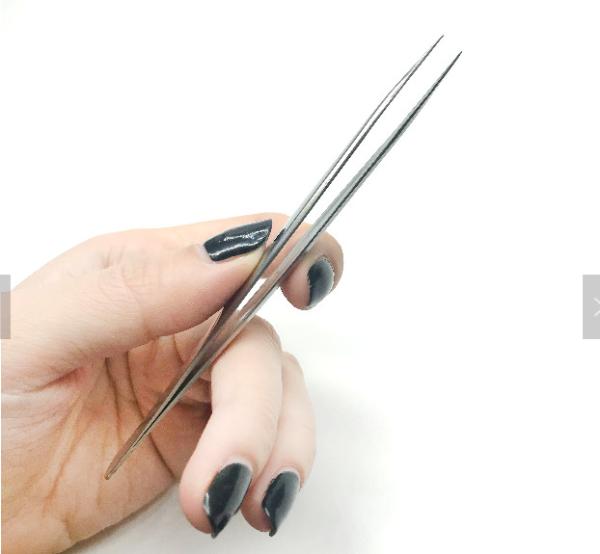 Curve Stright Volume Eyelash Extension Tweezers Custom Logo For  Ladies Eyes Makeup
