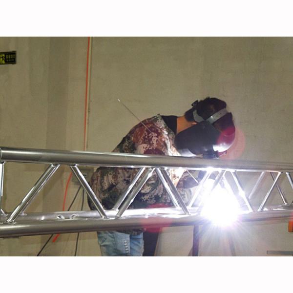 Aluminum Stage Lighting Fork Ends Truss 1m Round Portable Movable Stage For Wedding