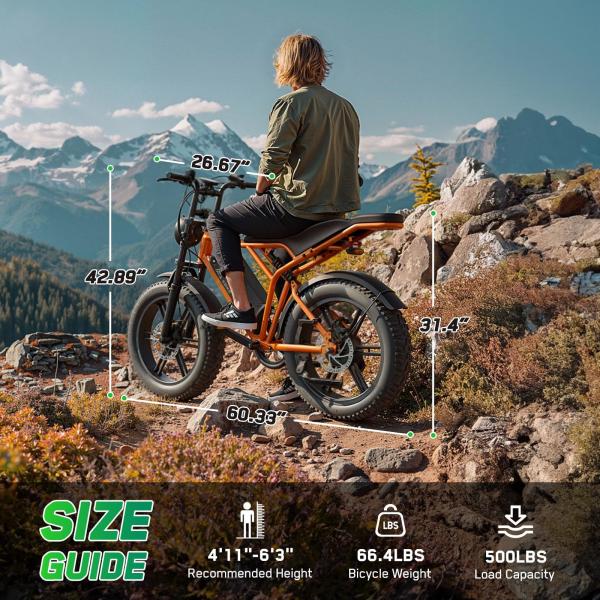 Beast Monster Fat Tire E-Bike Conquer Any Landscape Mountain Snow Sand Stylish Urban Fat Tire Electric Cruiser Bike