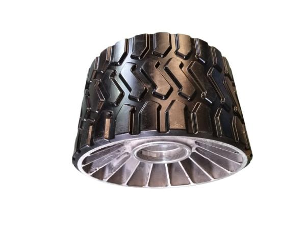 95 A Shore Hardness PU Coated Wheels , Polyurethane Heavy Duty Industrial Wheels