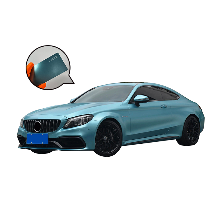 Sparkle Sky Blue Glitter Diamond Vinyl Car Wrap Adhesive Vinyl Car Wrap Roll Chameleon Vinyl Car Wrap