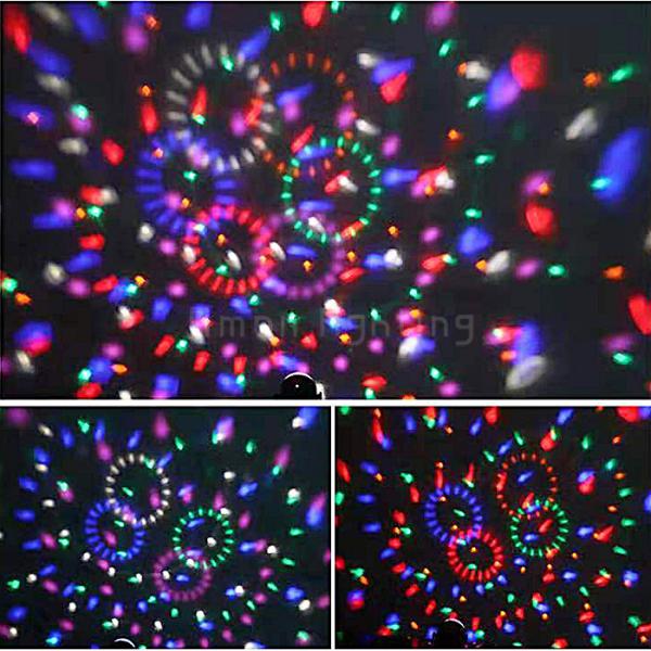 New 6x1W RGBWPO Mini Stage Home Party KTV Disco Car USB Crystal Magic Ball Light