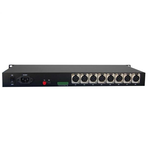 Multiplexeur audio de fibre d'émission de 1~16 XLR