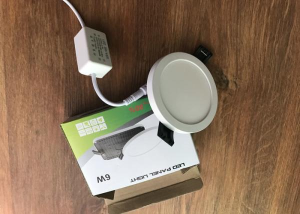 Recessed Mounted LED Slim Panel Light 6w Cool white 80RA 500LM CE dimmable