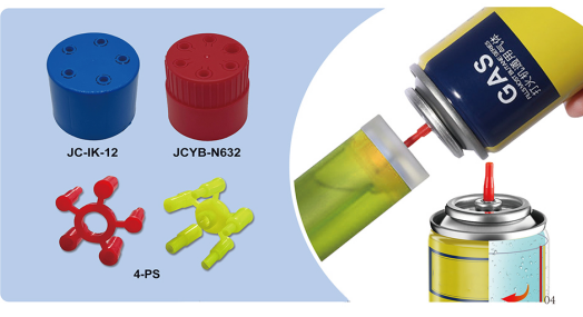 Universal Refillable Butane Lighter Valve with Dual Buna Gaskets, Stainless Steel Spring, and Double Orifice Stem Design