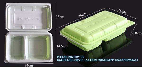 Factory Direct Sales Takeaway Food Packaging And Storage Containers Disposable Plastic Food Bento Lunch Boxes