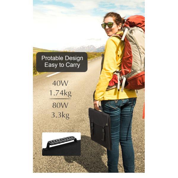 40 Вт 80 Вт портативная складная солнечная панель наружная солнечная батарея зарядное устройство