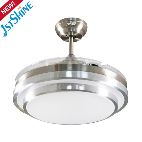 3000K/4500K/6000K Temperatura de cor Ventilador de teto LED de banheiro com controle remoto