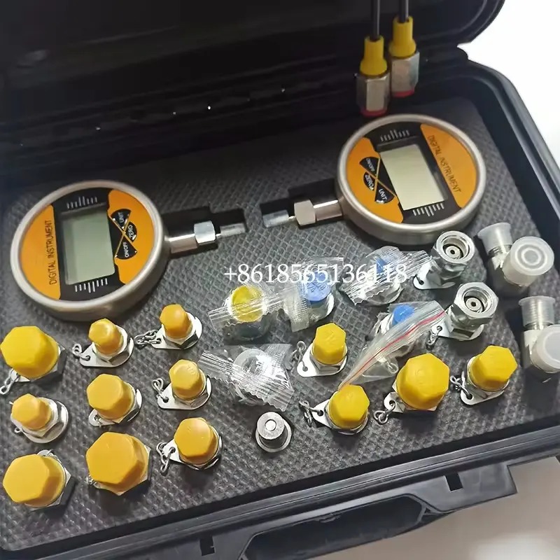 2 Gauges Hydraulic Pressure Gauge Set Diagnostic Test Kits for All Model Device Precision Digital Pressure Gauge