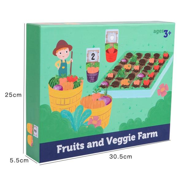 Farm Fruit Vegetable Plantation Early Educational Toy Color Classification Cup