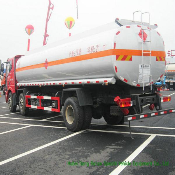 FAW 18000L Liquid Tank Truck / Diesel Fuel Delivery Trucks With Dispenser