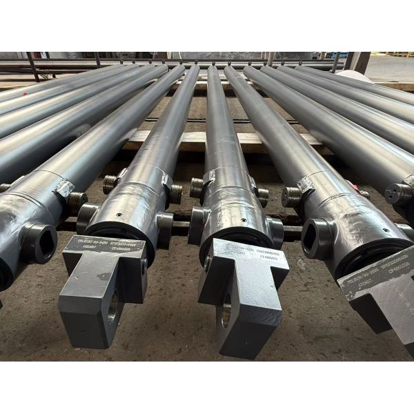 Hard Chrome Plated Telescopic Hydraulic Double Acting Cylinder For Construction Machinery