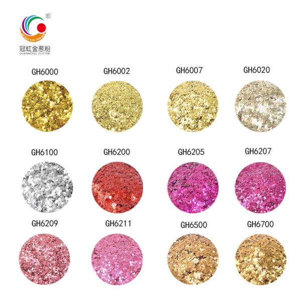 Industrial Plastic Aluminium Colored Hologram Glitter Powder For Injection Bulk