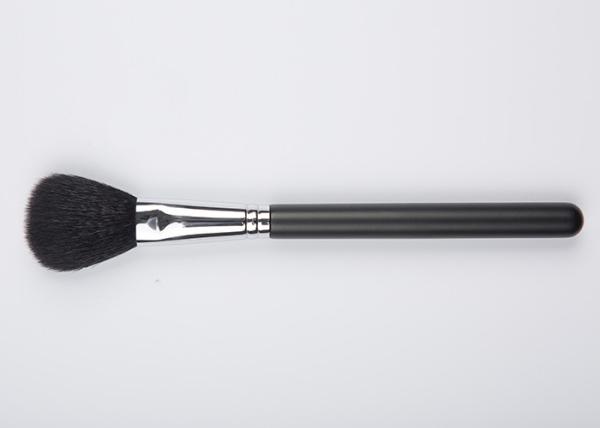 Natural Goat Hair Blush / Powder Makeup Brush With Long Handle