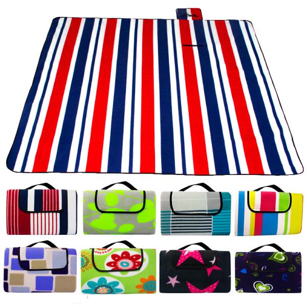 Moistureproof Plaid Sleeping Waterproof Folding Picnic Blanket