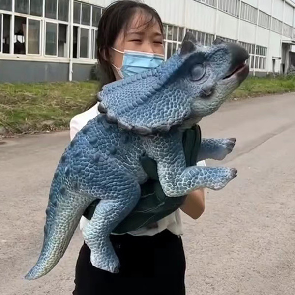 Interactive Baby Full Body Dinosaur Puppet Simulation Animatronic Model