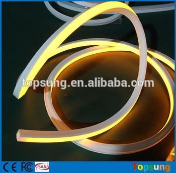 super brightness yellow square neon led light  smd2835 pvc tube 12v  for house