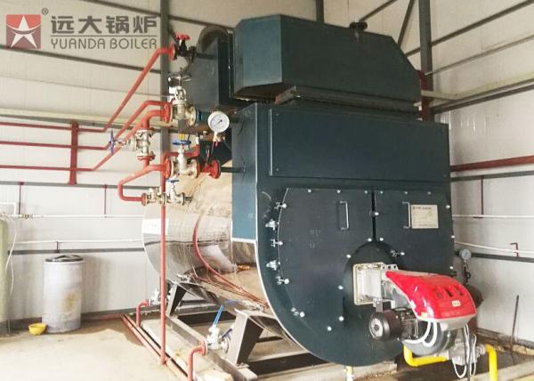 WNS Industrial Fire Tube 6 Ton Gas Steam Boiler For Food Processing Industry