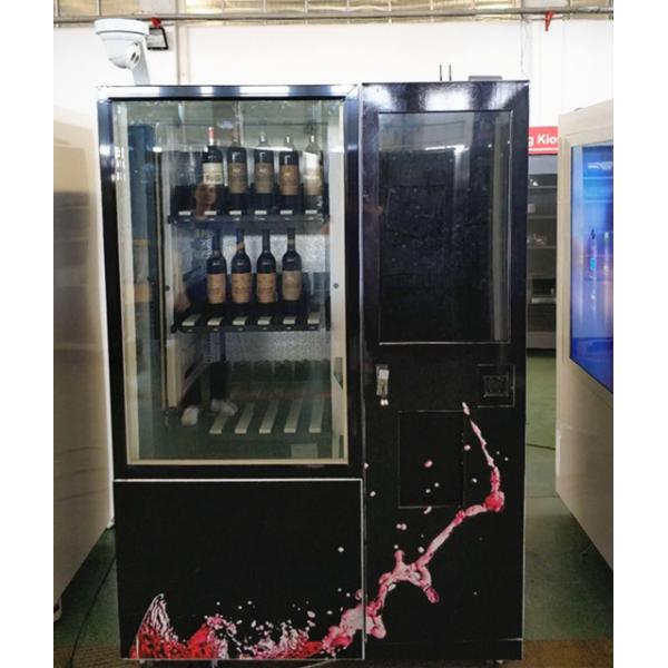 Quiosco automático de la máquina expendedora del jugo de la botella de la cola de la cerveza del vino con la pantalla táctil y el refrigerador