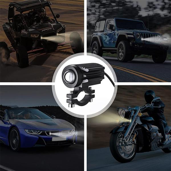 3570 LED 32W Triple Light Spotlight Externo Para Automóvel Universal de Motocicleta