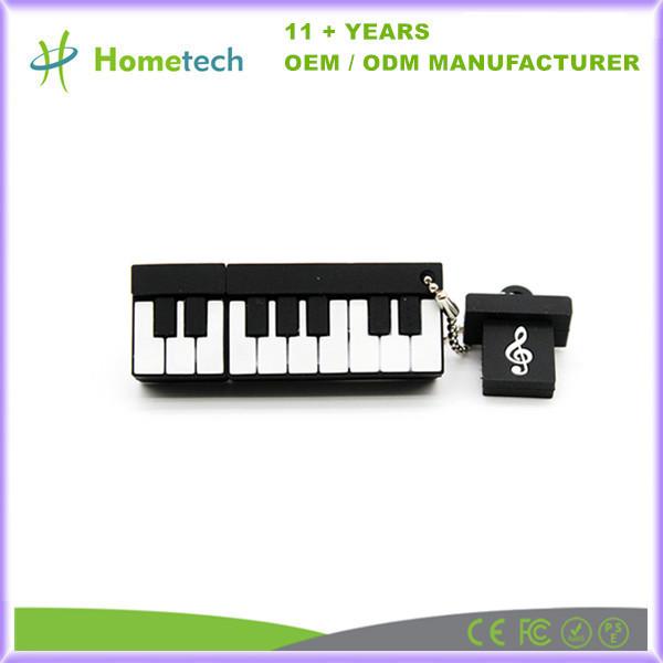 Movimentação instantânea 1GB 2GB USB 2,0 Pen Drive 16GB 32GB de USB da guitarra elétrica dos desenhos animados