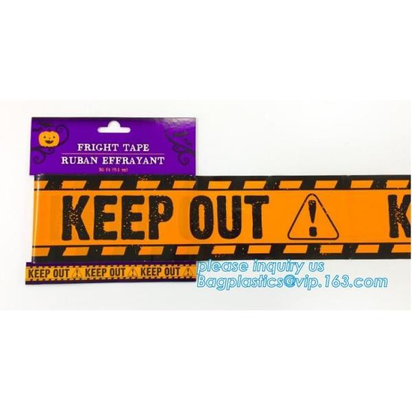 Caution tape halloween underground cable warning tape,Haunted Halloween Decorations Caution Warning Tape - Trick Or Trea