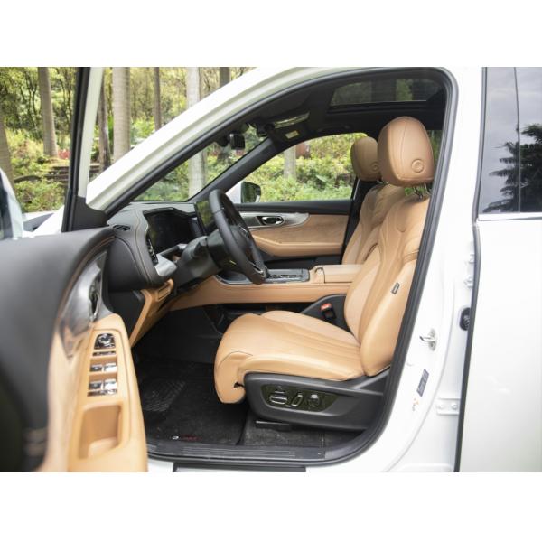 Conducción izquierda Trumpchi ES9 SUV híbrido de seis asientos con techo solar panorámico y chip de motor de automóvil inteligente 8155