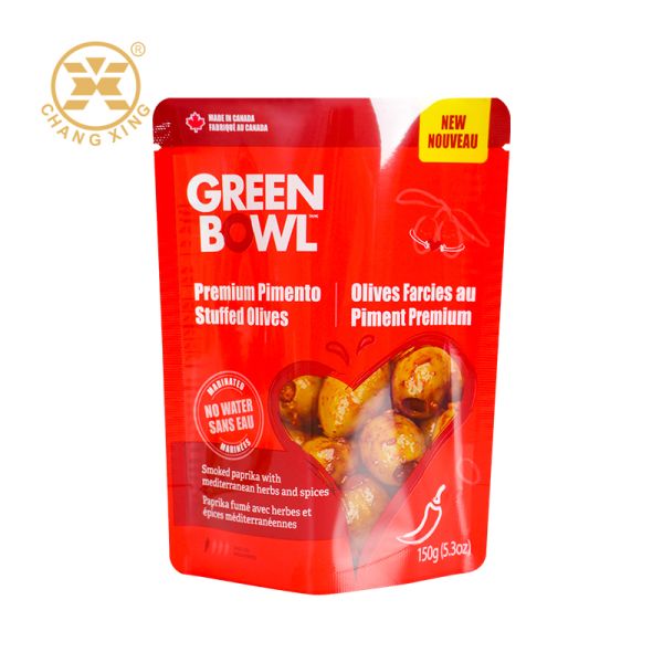 Customizable Snack Packaging Bags Featuring Tear Notch and Stand Up Pouch Design Suitable for Various Snack Types