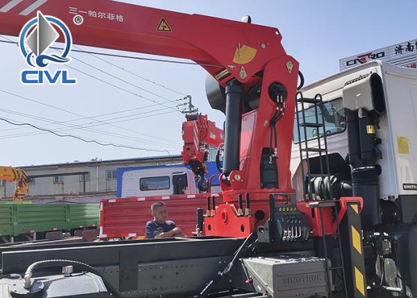 Chassis 12 Tons HIAB Telescopic Truck Mounted Crane 6X4 LHD Cargo Lift Heavy Duty