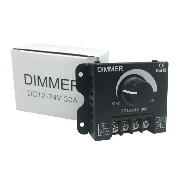Brightness Stepless LED Controller Dimmer 30A For LED Monochrome Strip Light