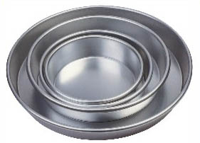 Round Bread Baking Equipment Aluminium Bakeware Pizza Pan Anode / Super Hard Anodic